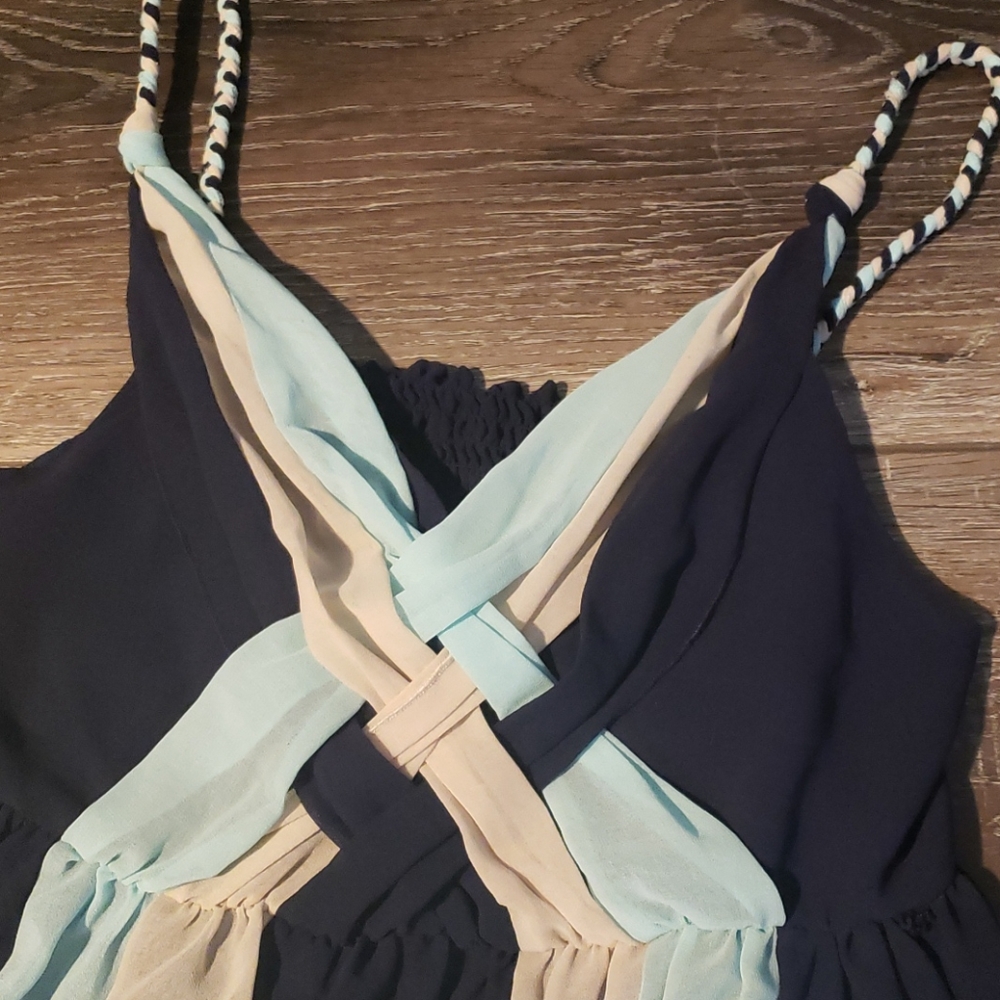 Miss me sheer top blue medium - Picture 2 of 5